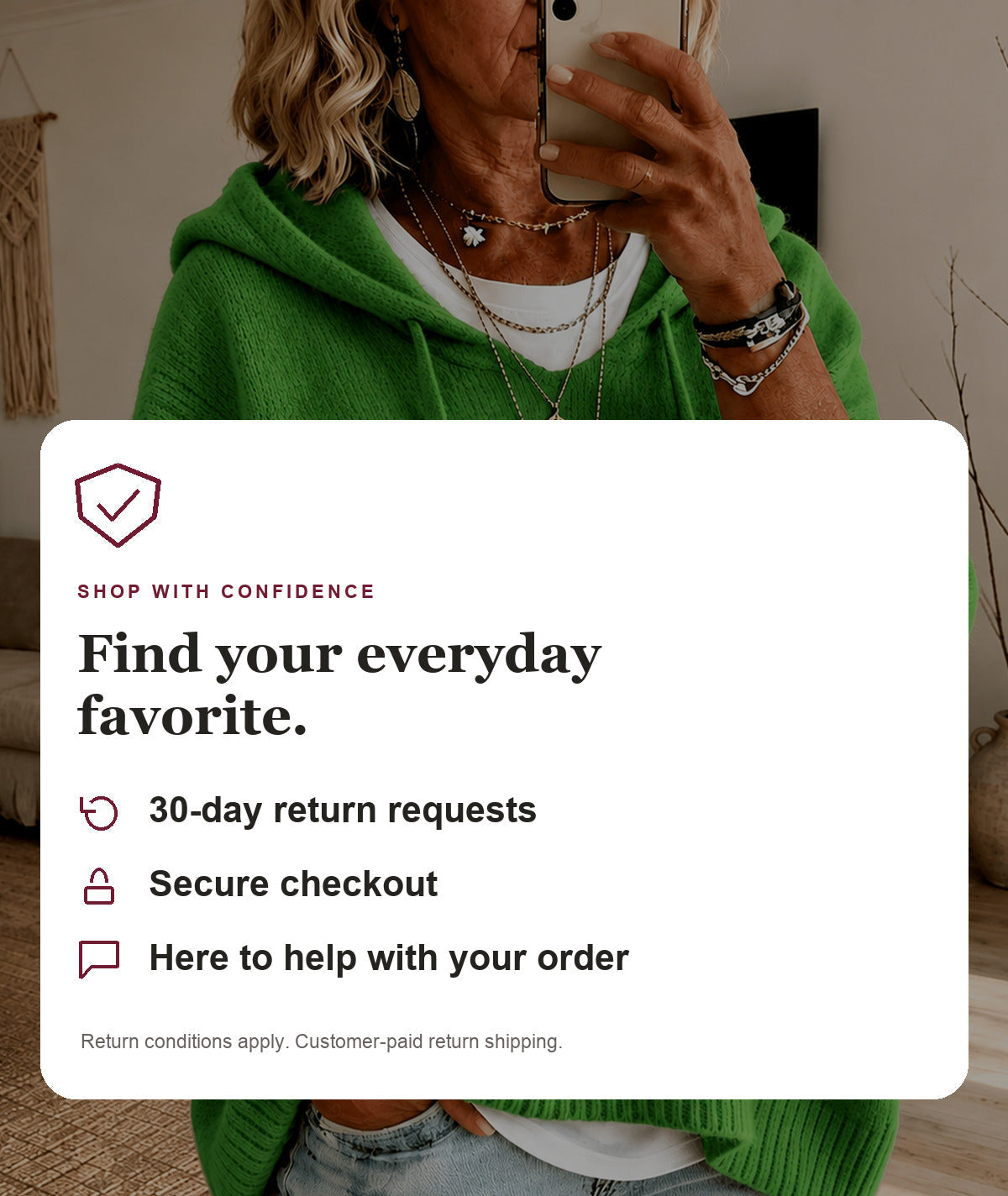 Mariah - Green Hooded Poncho Sweater