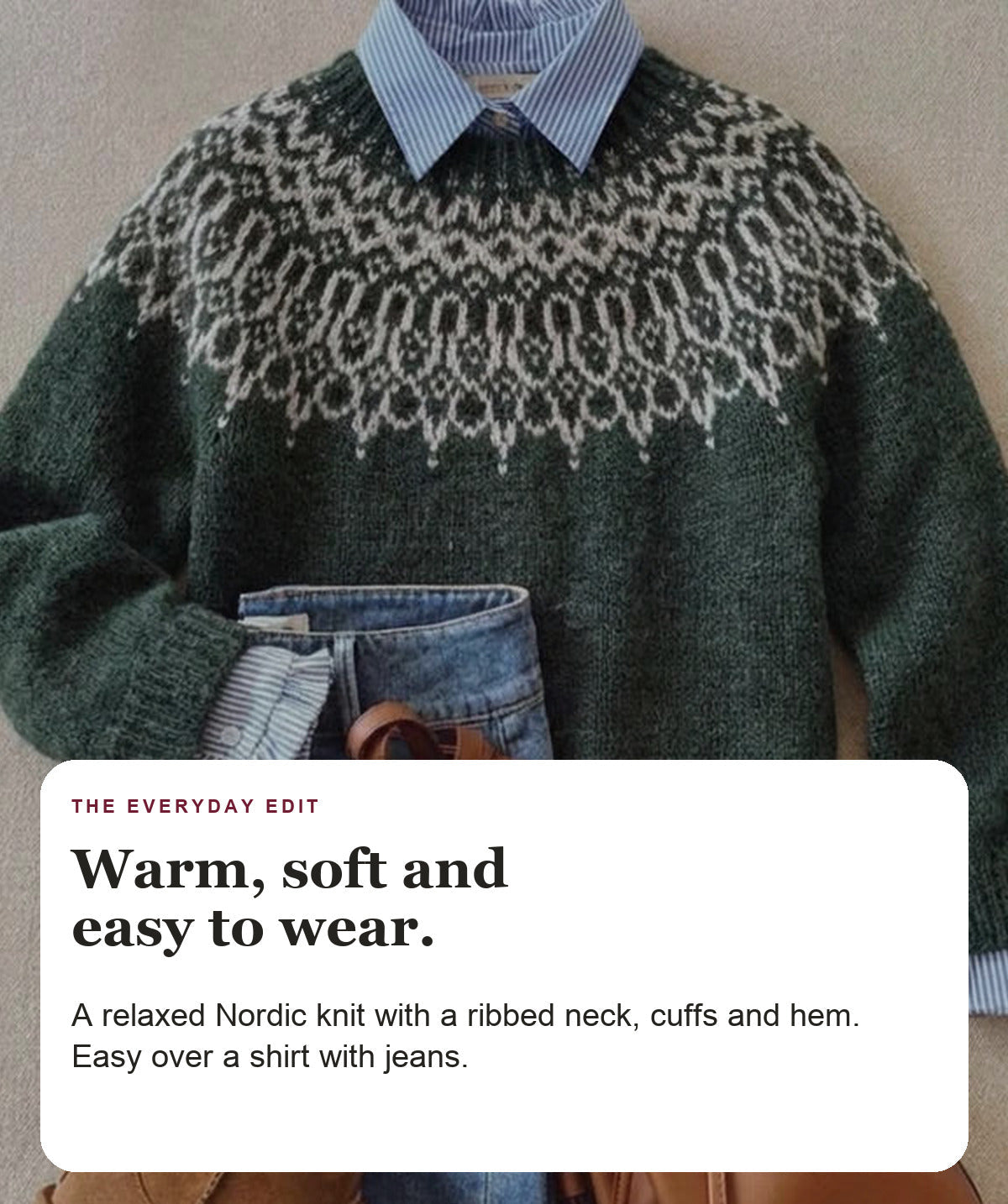 Tessa - Nordic Knit Sweater