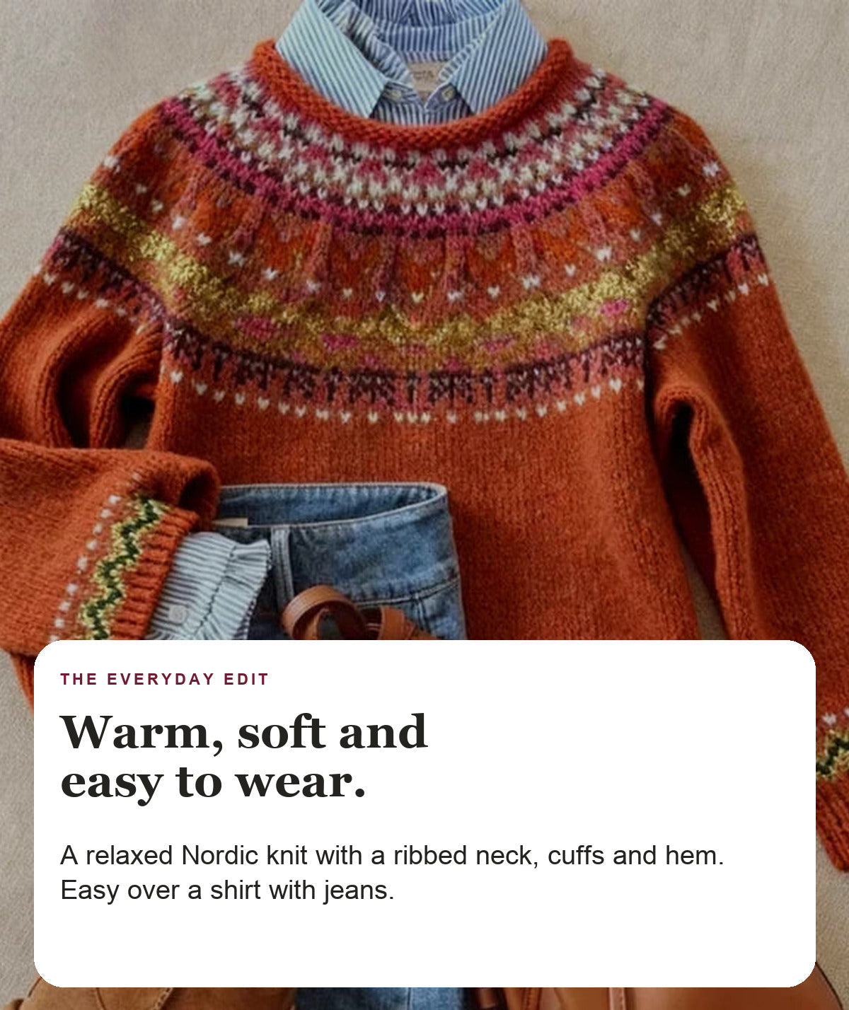 Noelle - Nordic Knit Sweater