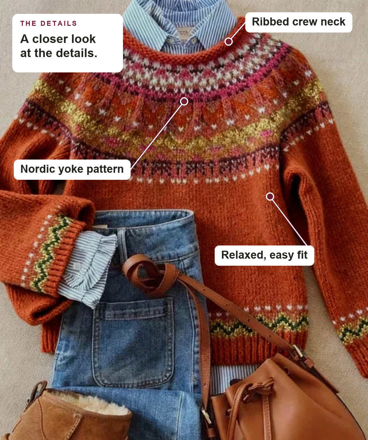 Noelle - Nordic Knit Sweater