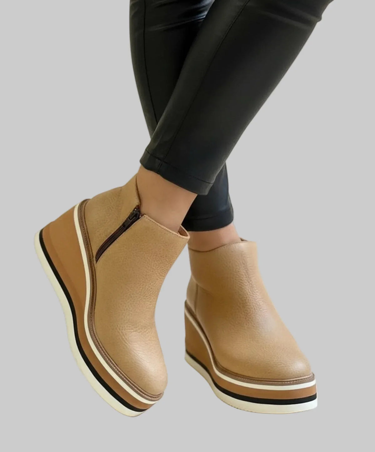 Kimberly - Wedge Heel Ankle Boots