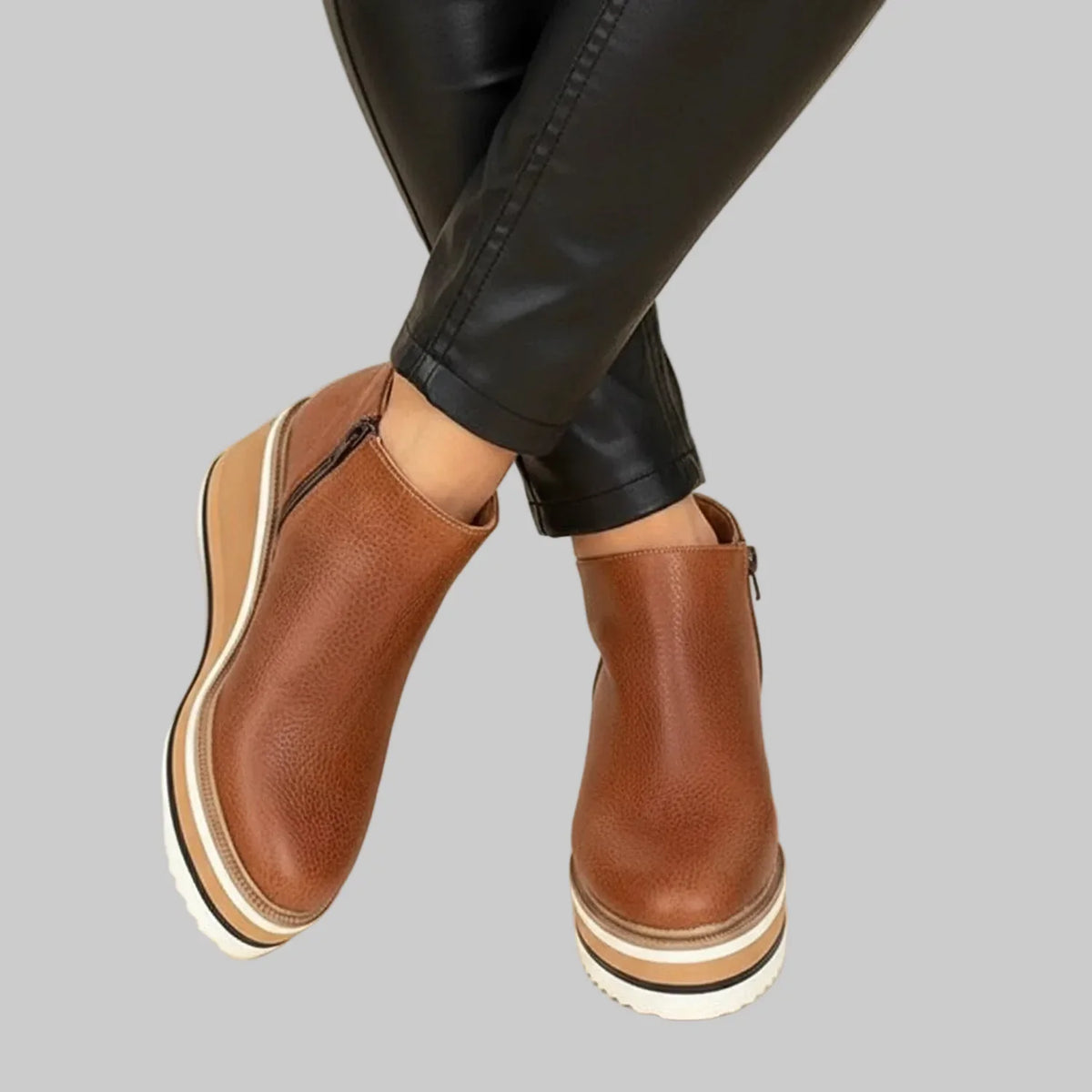 Kimberly - Wedge Heel Ankle Boots