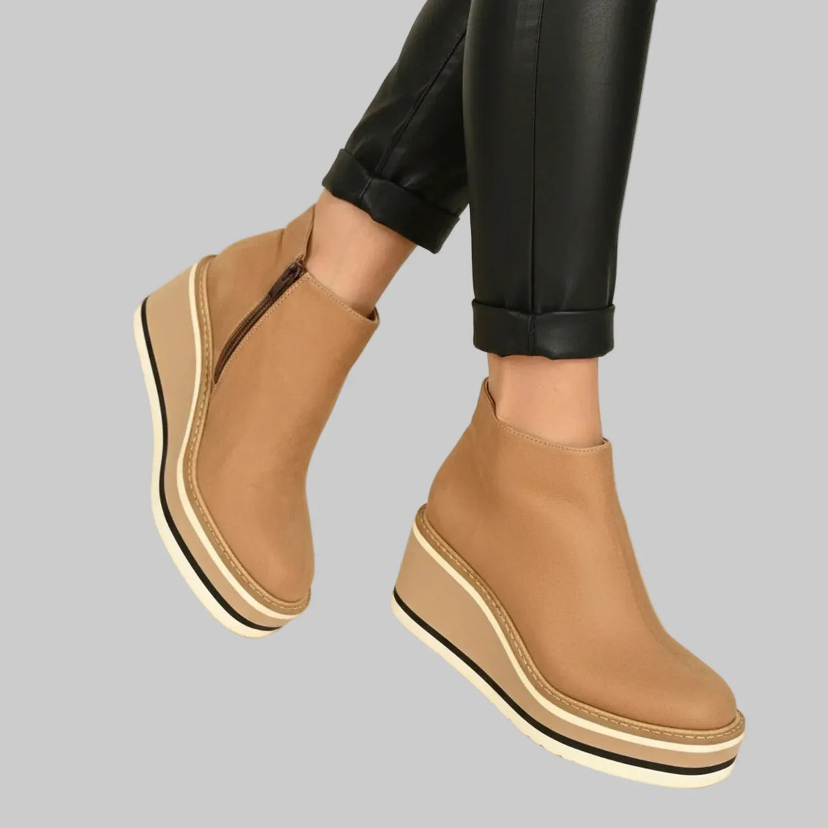 Kimberly - Wedge Heel Ankle Boots