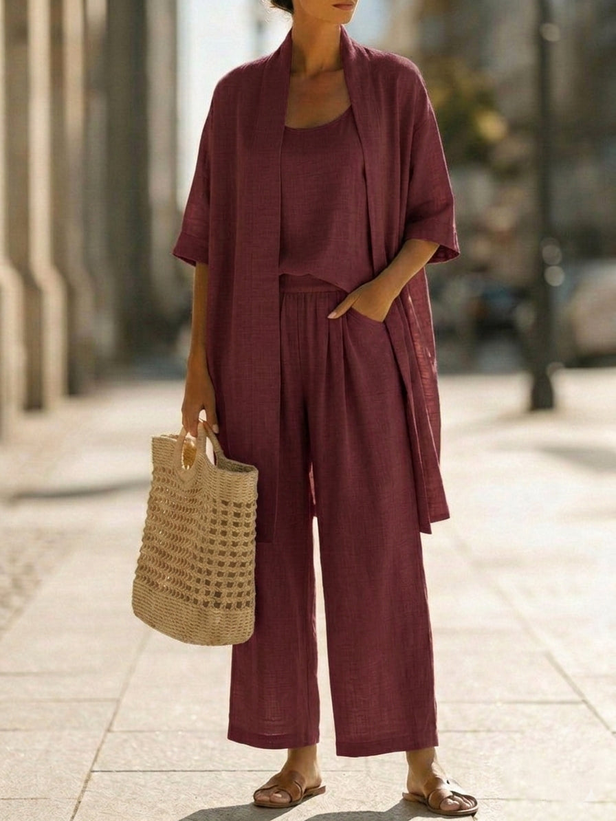 Everly - Lightweight Linen Blend Set