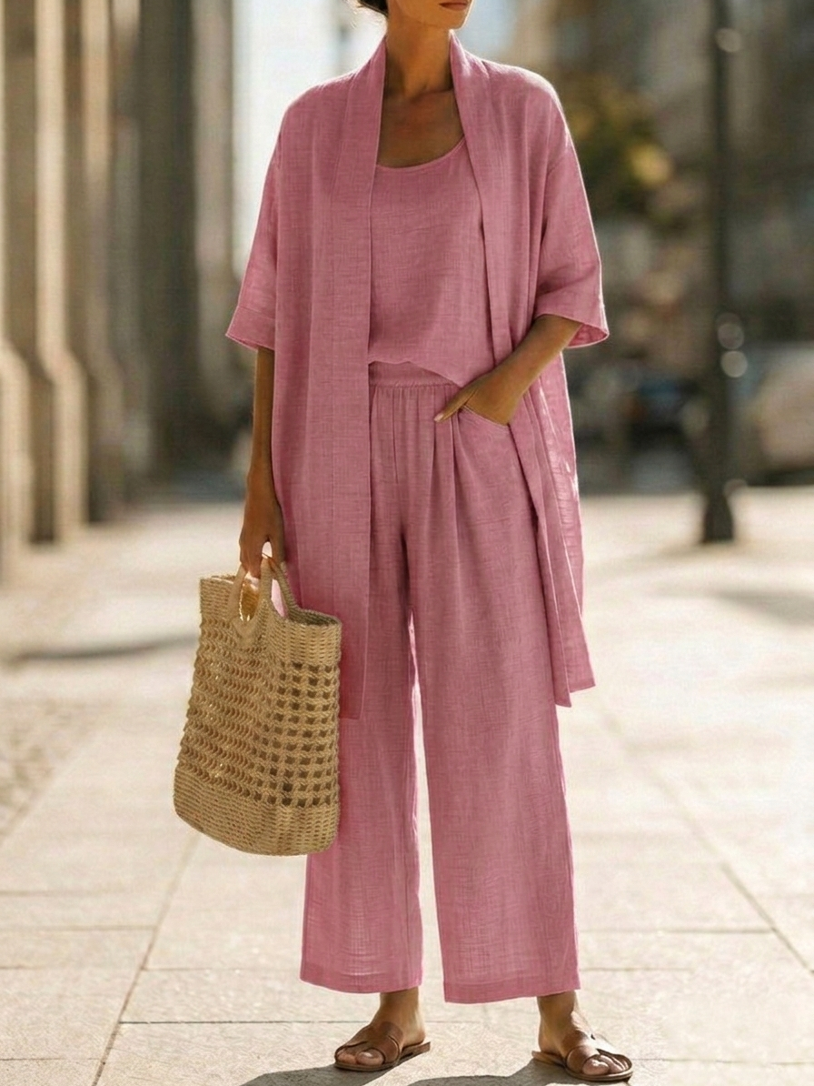 Everly - Lightweight Linen Blend Set