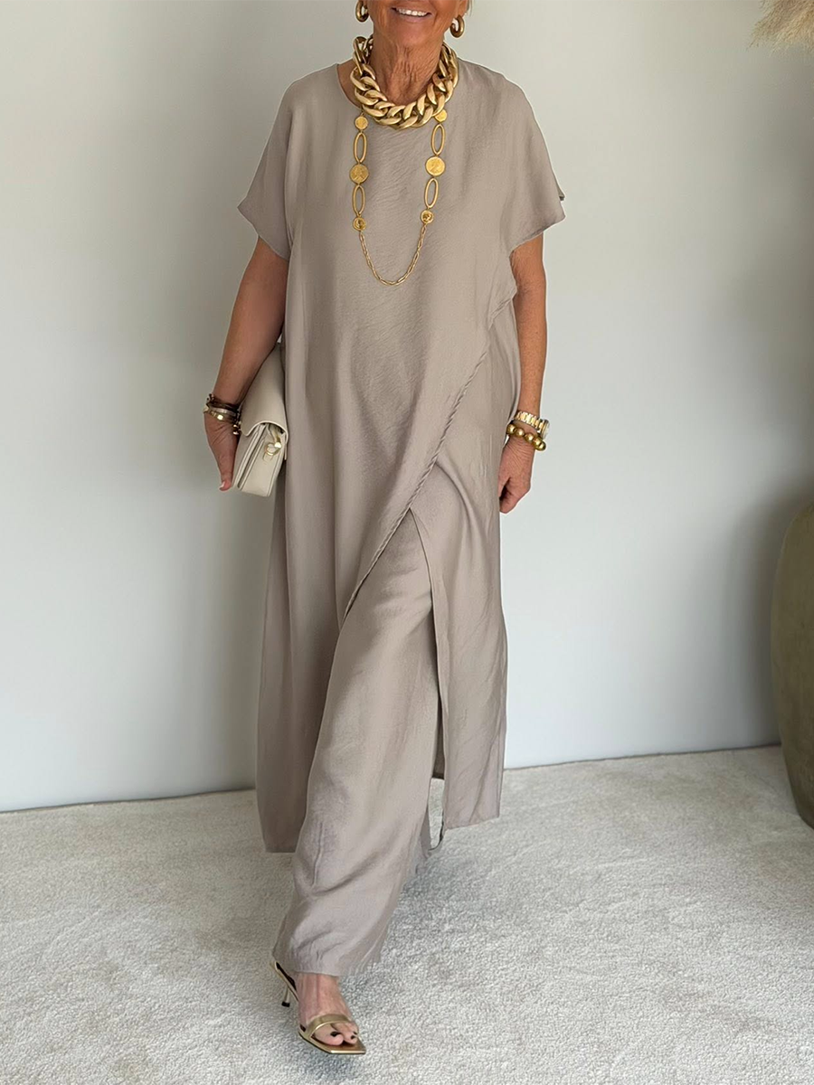 Maria - Cozy Asymmetrical Two-Piece Set
