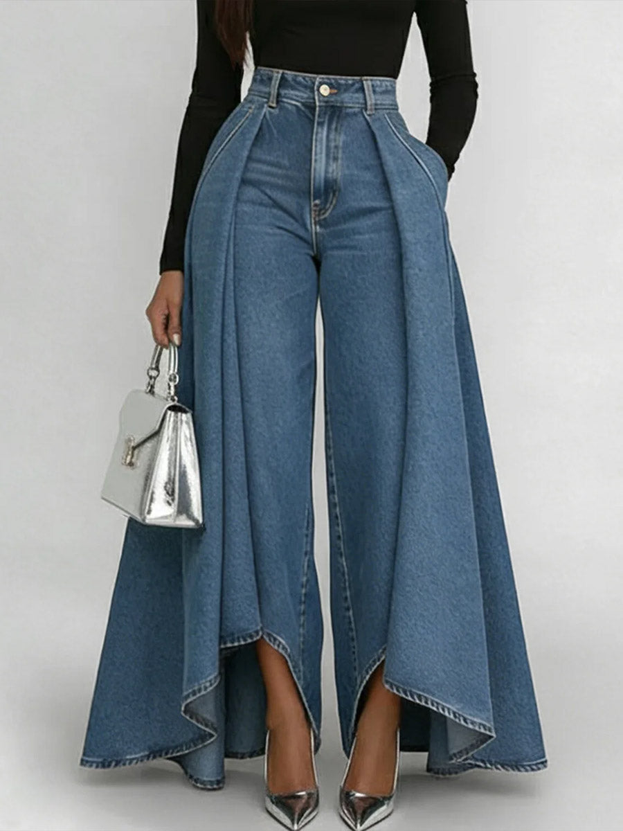 Erizza – High-Waisted Relaxed Wide-Leg Jeans