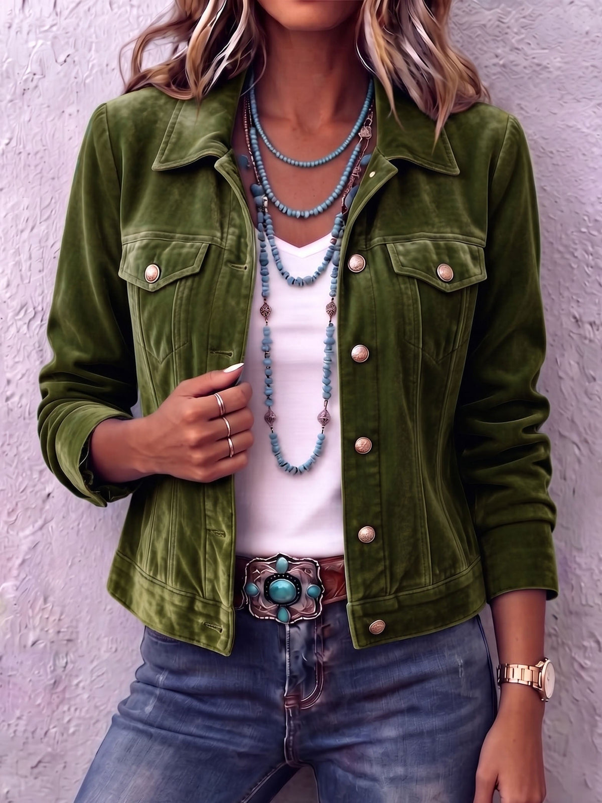 Zuri – Vintage Velvet Jacket