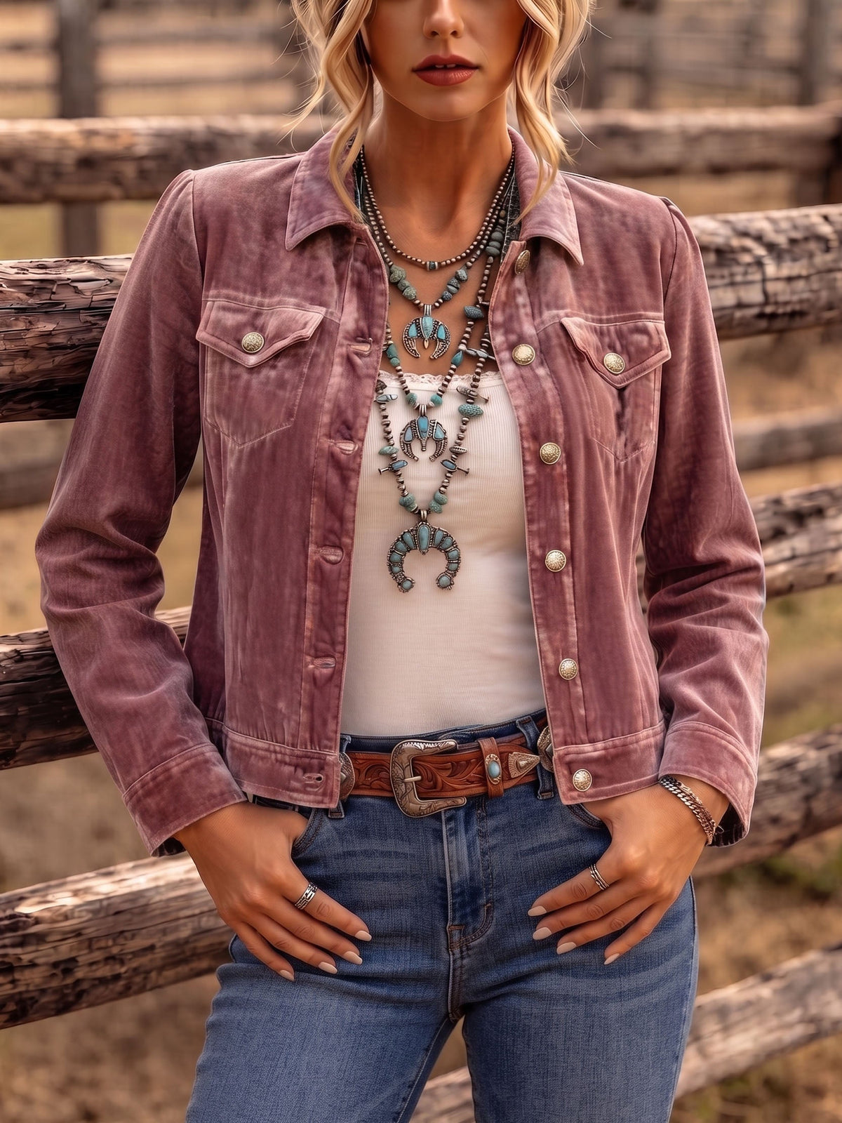 Zuri – Vintage Velvet Jacket
