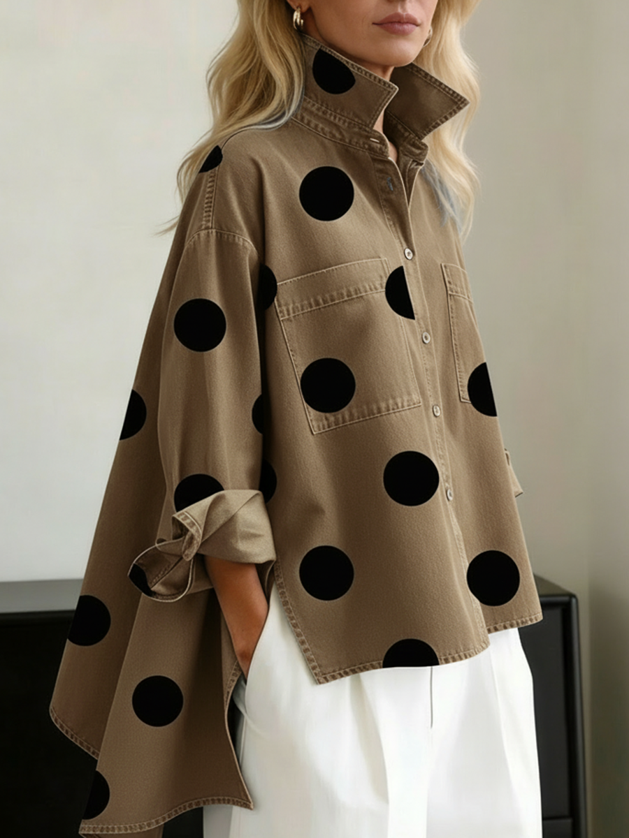Gianna - Polka Dot Overshirt