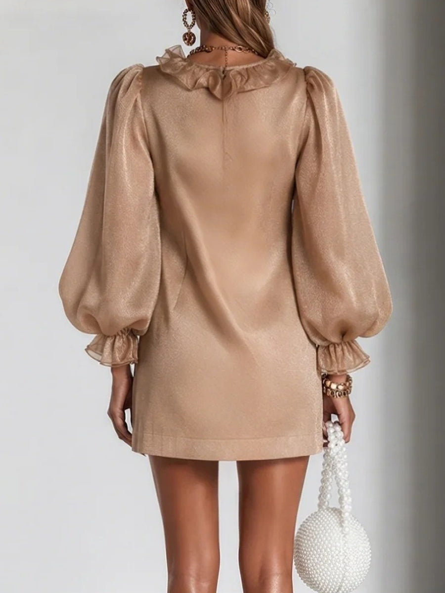 Lilith - Elegant Ruffle Mini Dress