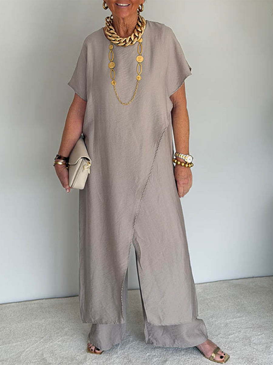 Maria - Cozy Asymmetrical Two-Piece Set