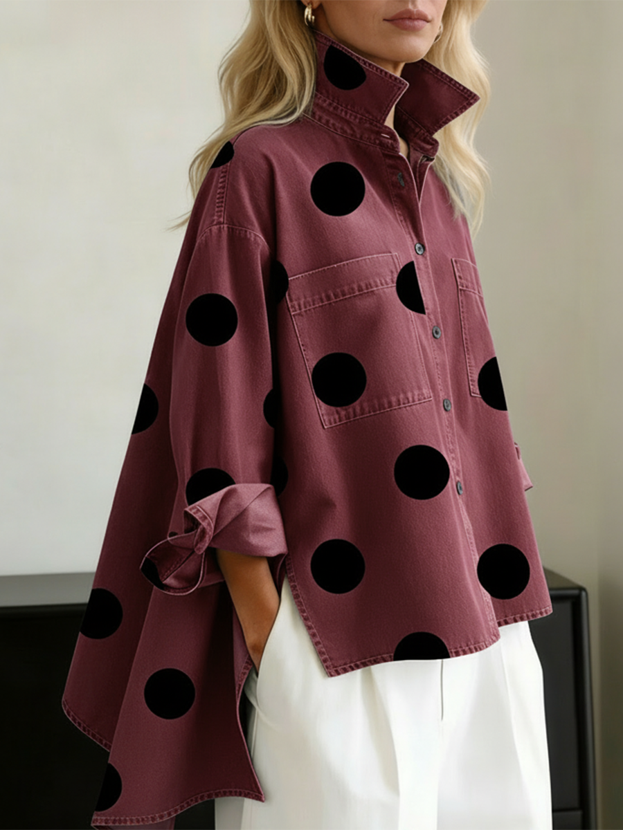 Gianna - Polka Dot Overshirt