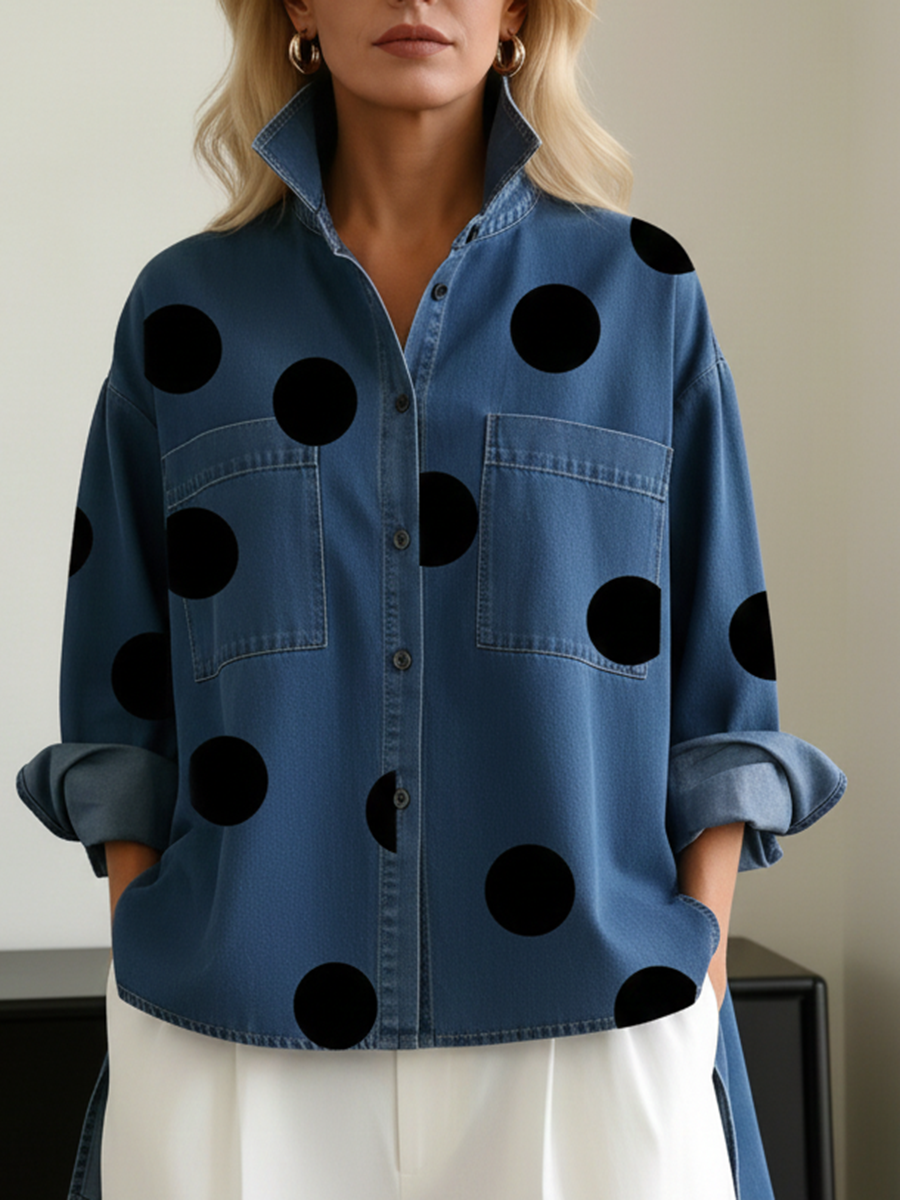 Gianna - Polka Dot Overshirt