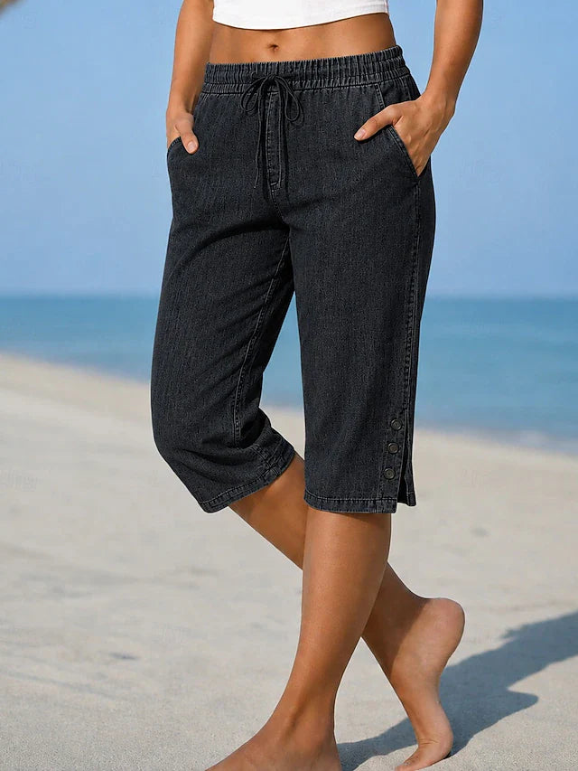 Belia - Calf-Length Capri Pants