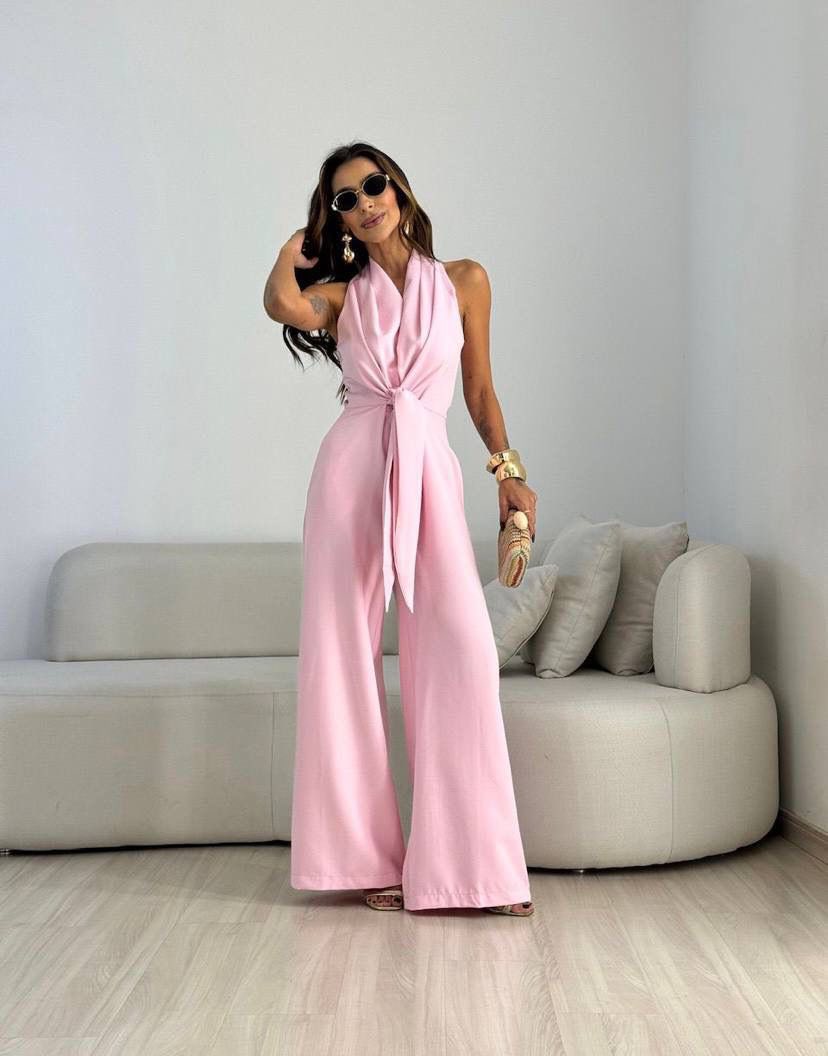 Fiona - Flowing Wide Leg Elegant Jumpsuit