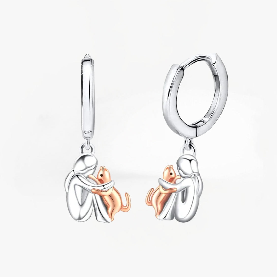 Lilie - Earrings with Cat Charm
