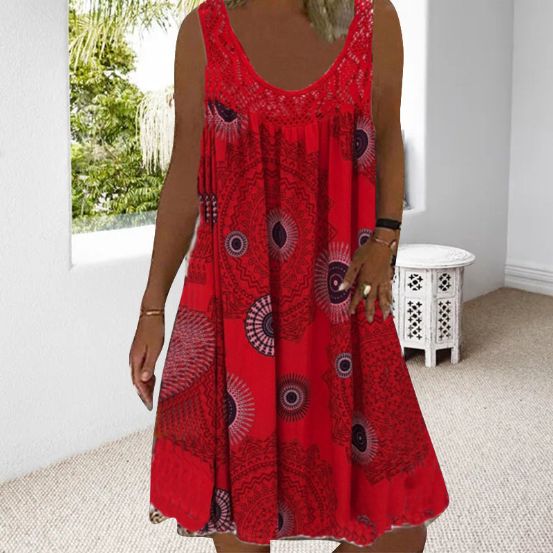 Teodora - Artistic Printed Summer Dress