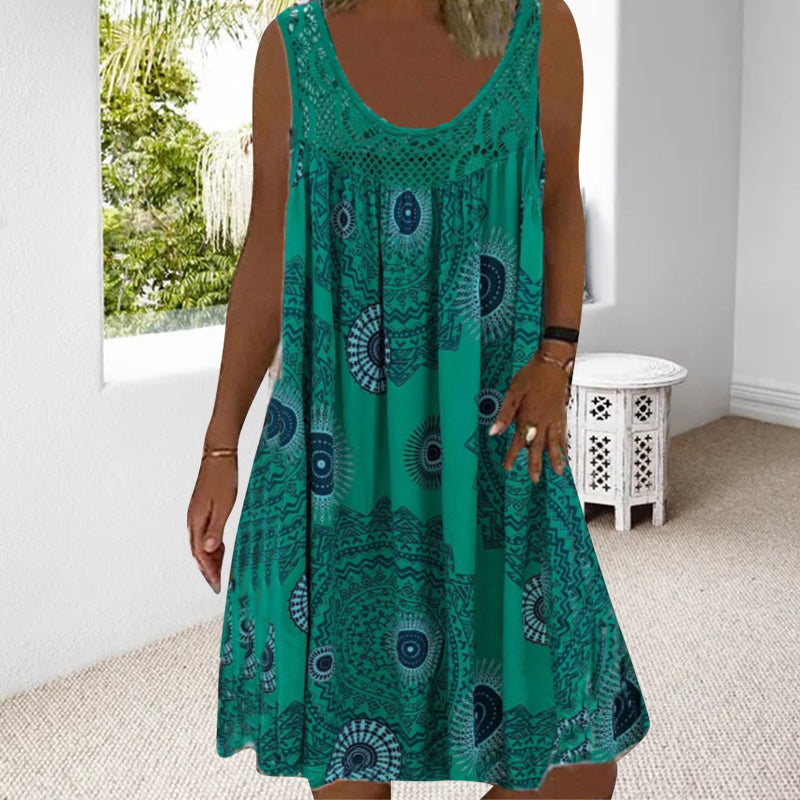 Teodora - Artistic Printed Summer Dress