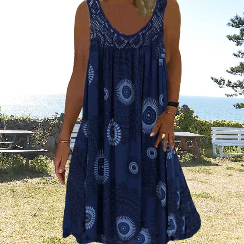 Teodora - Artistic Printed Summer Dress