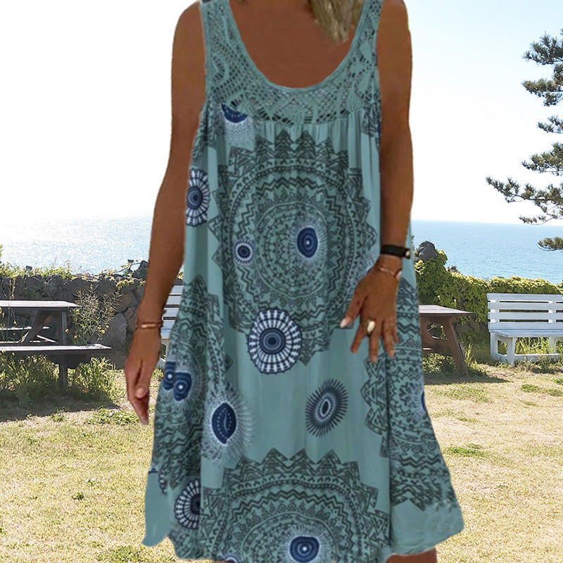 Teodora - Artistic Printed Summer Dress