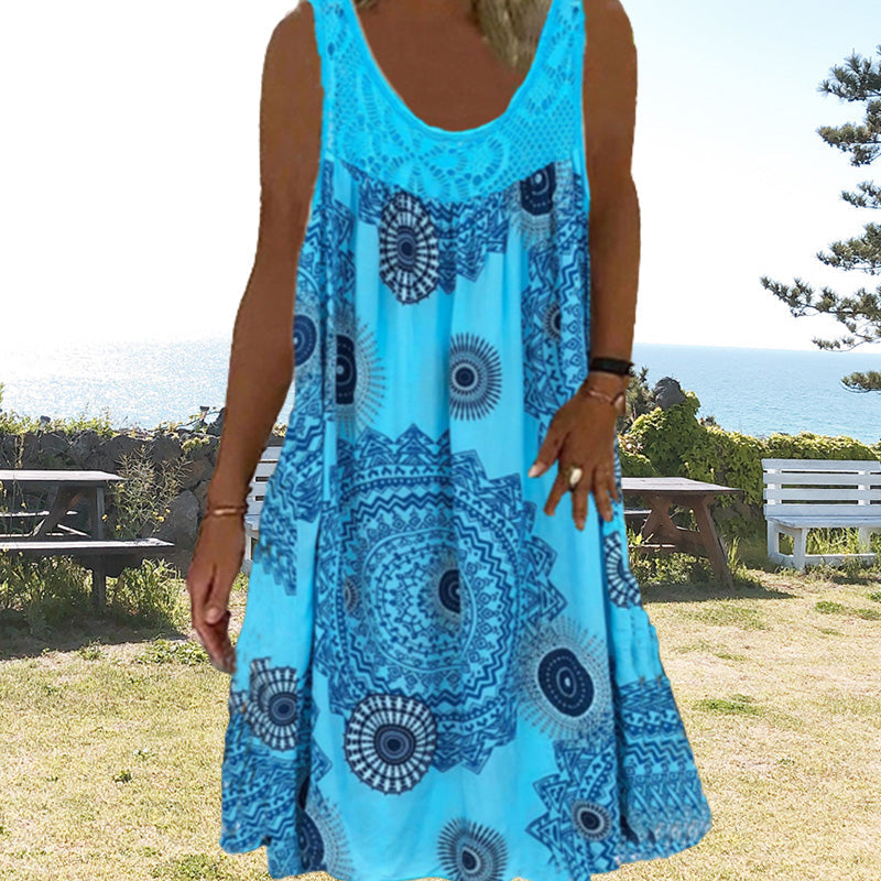 Teodora - Artistic Printed Summer Dress