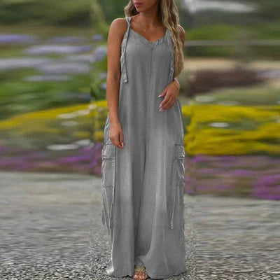 Trish – Wide Leg Jumpsuit with Pockets