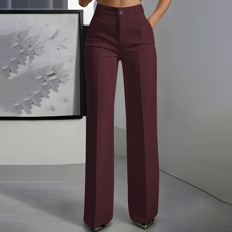 Elle - High-Waisted Tailored Pants