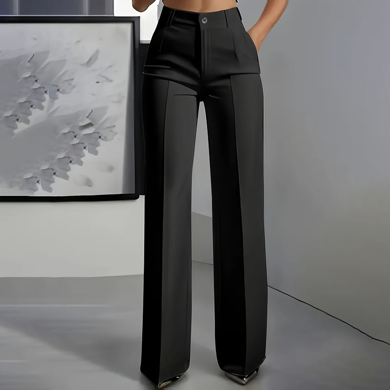 Elle - High-Waisted Tailored Pants