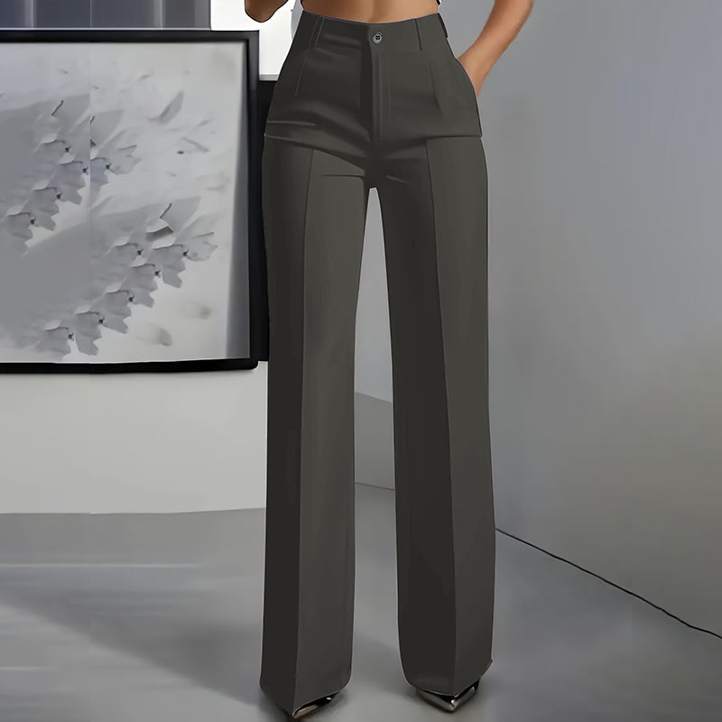 Elle - High-Waisted Tailored Pants