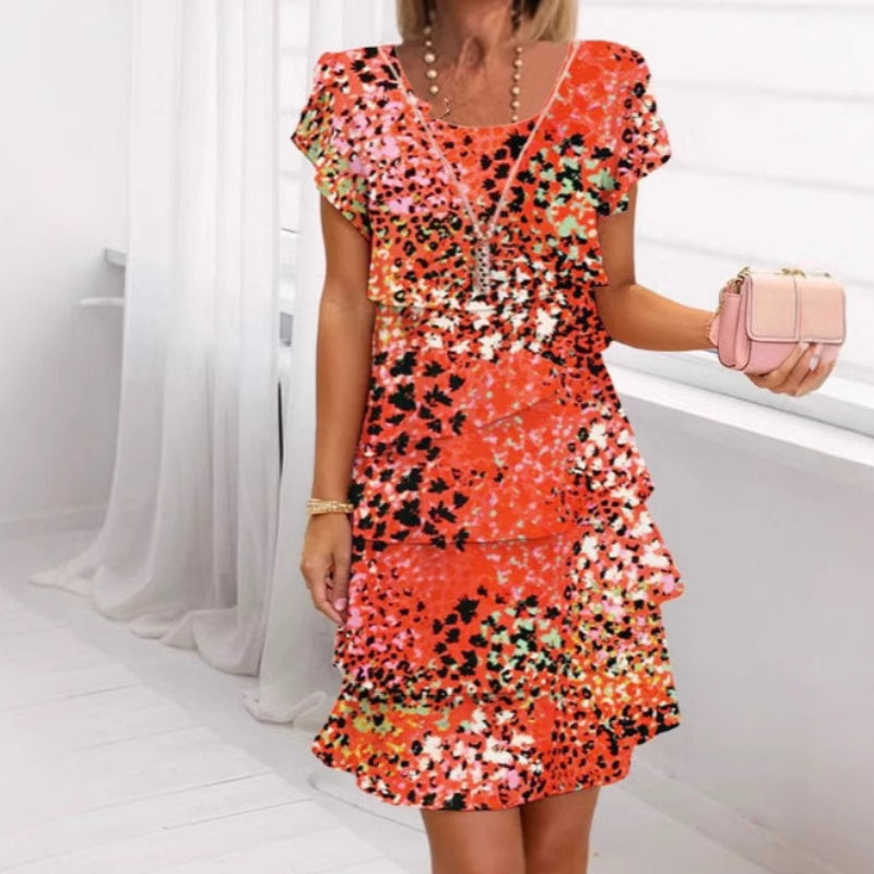 Kath - Elegant Printed Dress