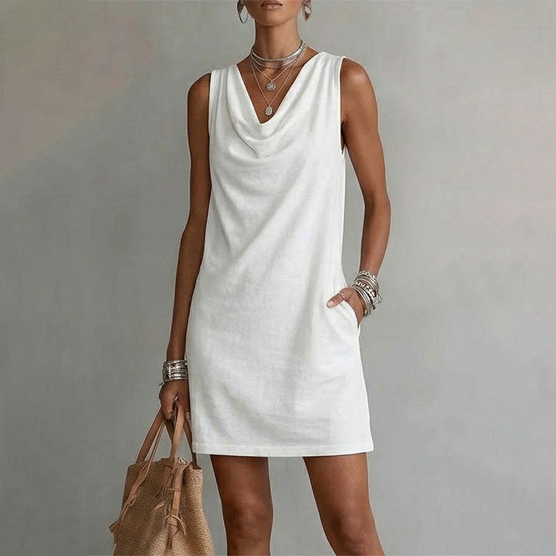 Jiona - Sleeveless Cowl Neck Dress