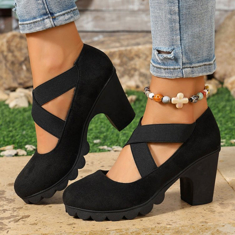 Maryam - Mary Jane Platform Heels