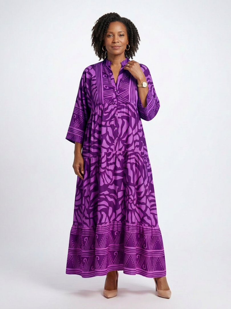 Mariel - Button-Front Midi Dress