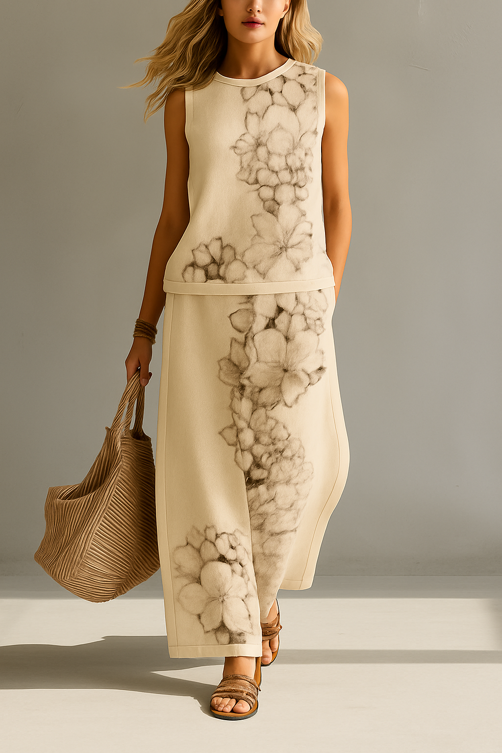 Jenia - Floral Silk Co-Ord Set
