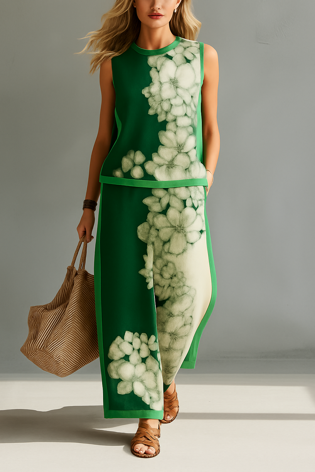 Jenia - Floral Silk Co-Ord Set