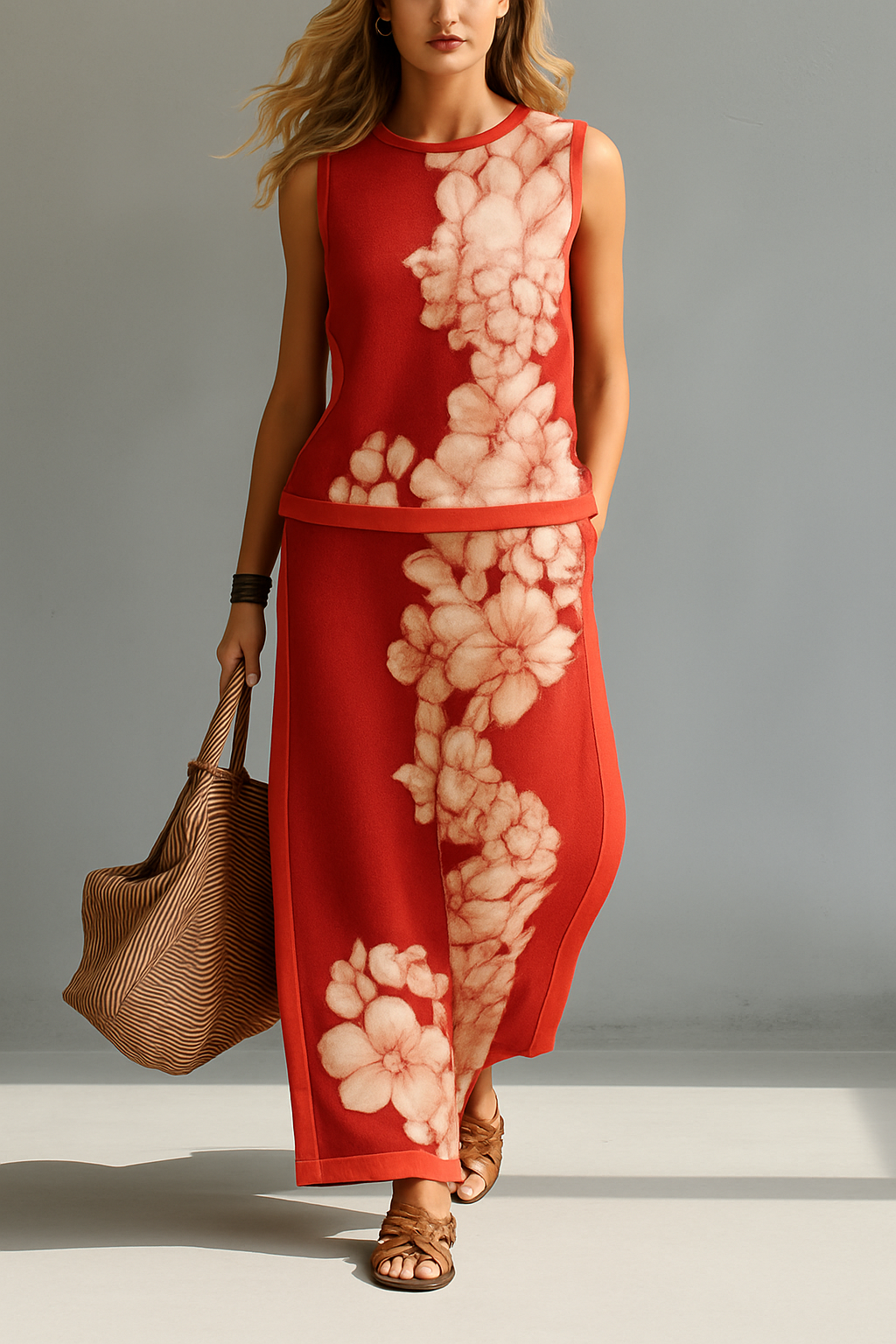 Jenia - Floral Silk Co-Ord Set
