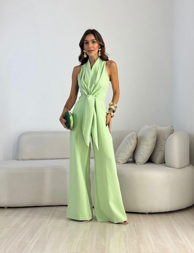Fiona - Flowing Wide Leg Elegant Jumpsuit