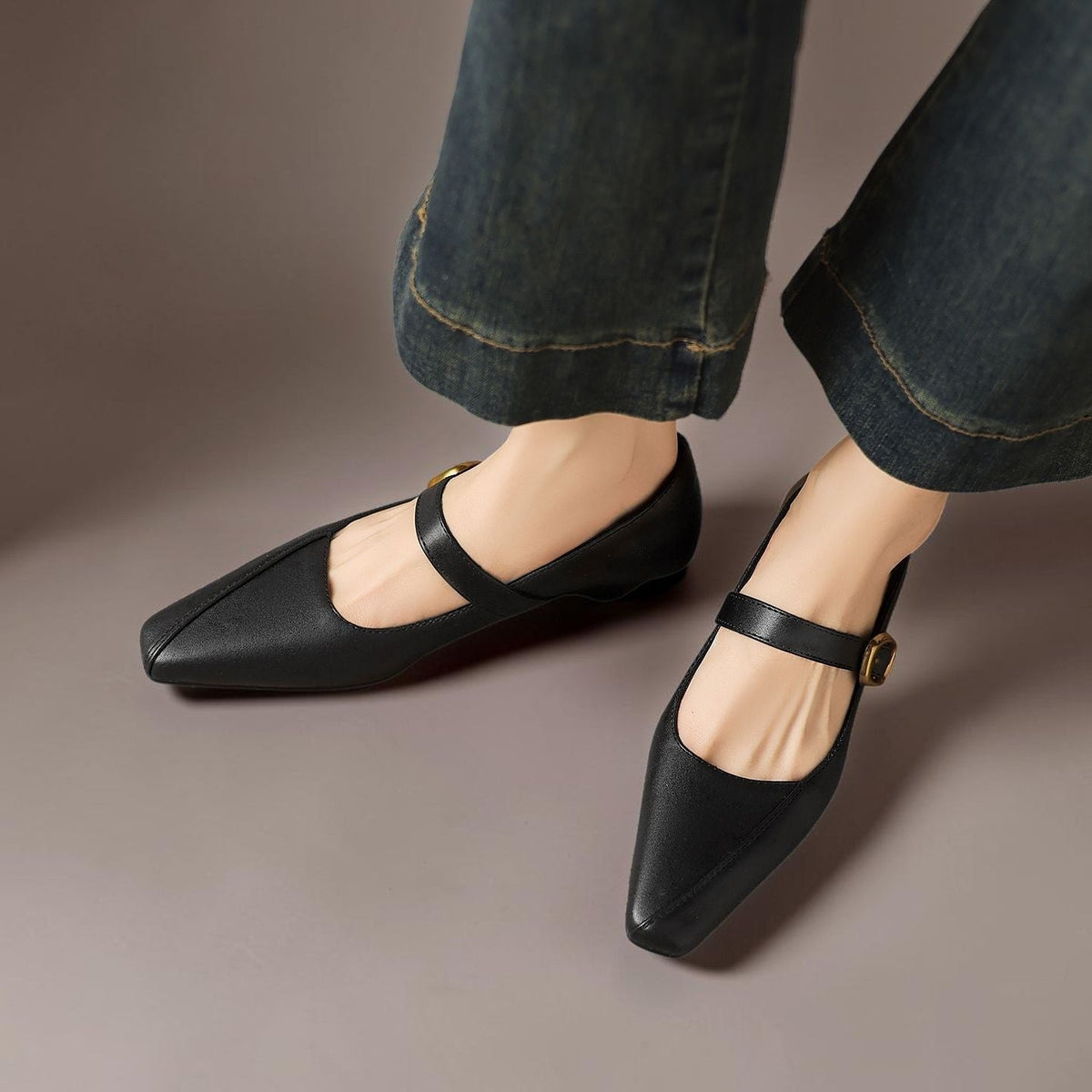 Nola - Paneled Mary Jane Heel