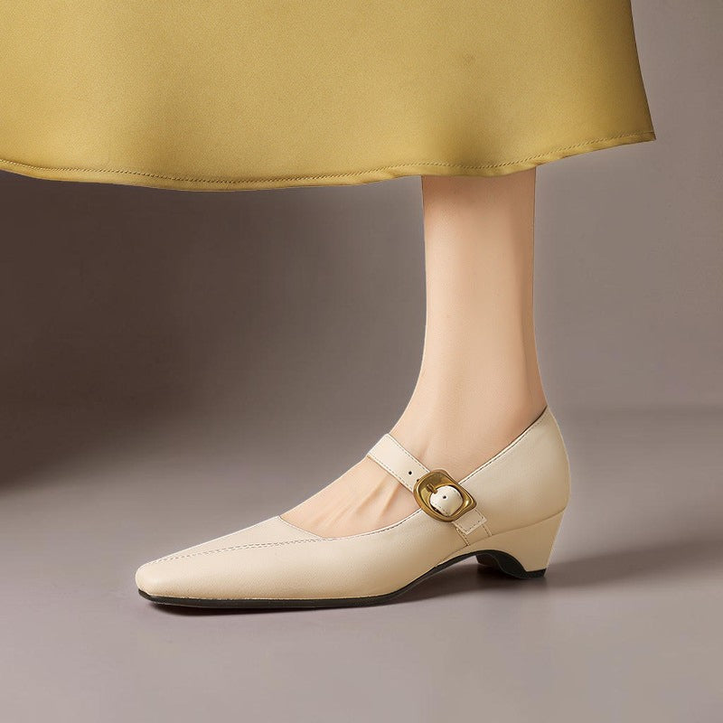 Nola - Paneled Mary Jane Heel