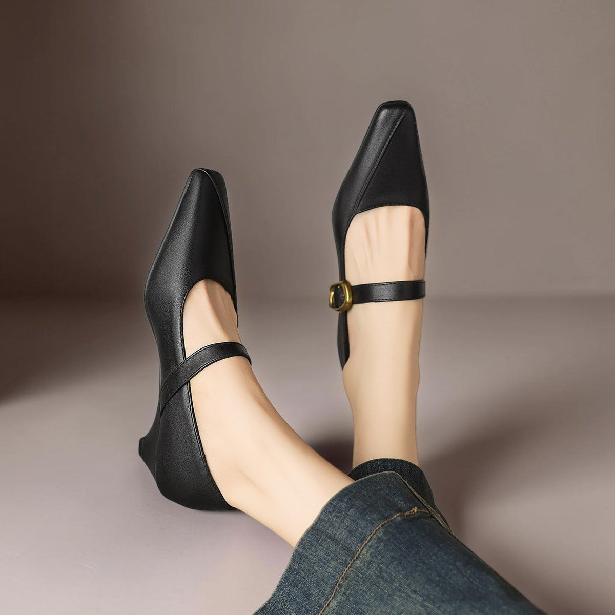 Nola - Paneled Mary Jane Heel