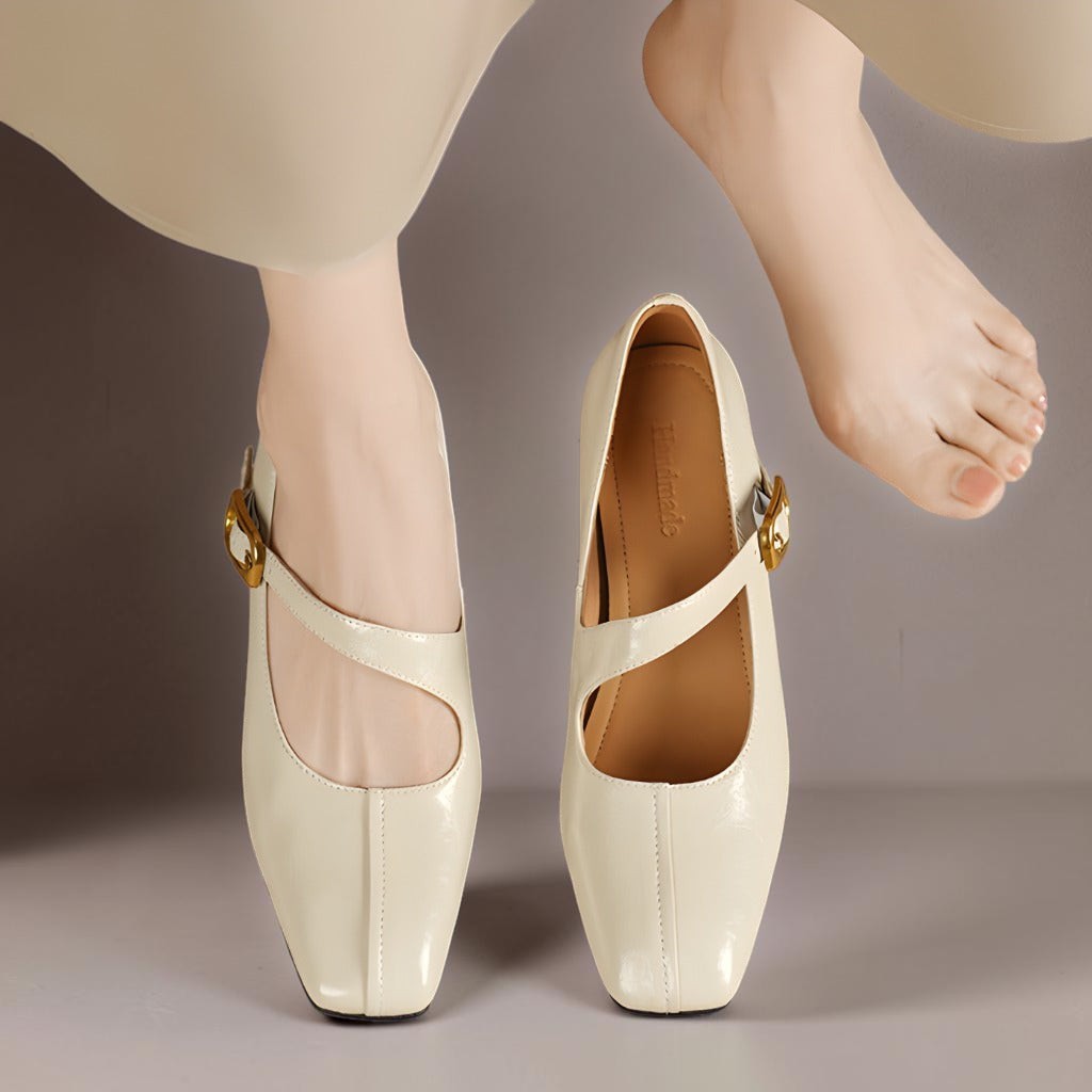 Iliana - Genuine Leather Mary Jane Heels