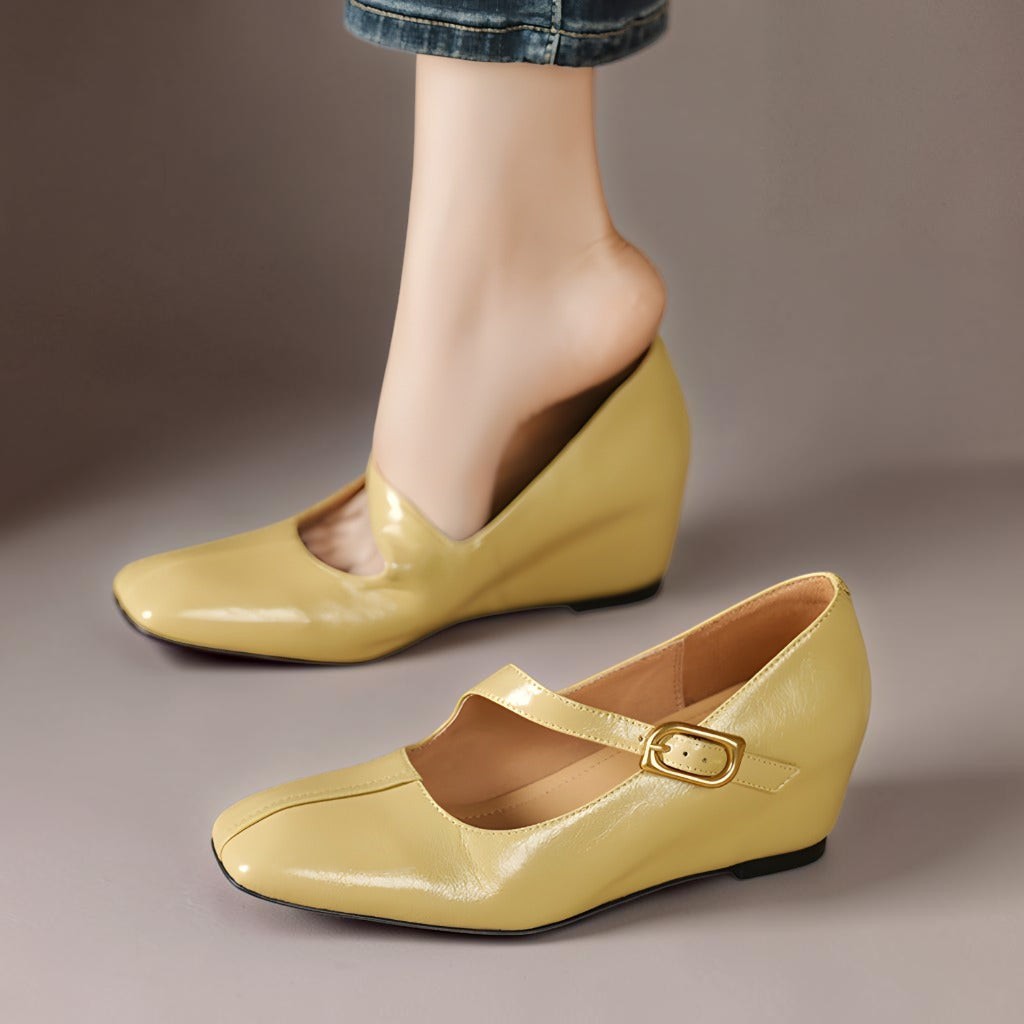 Iliana - Genuine Leather Mary Jane Heels