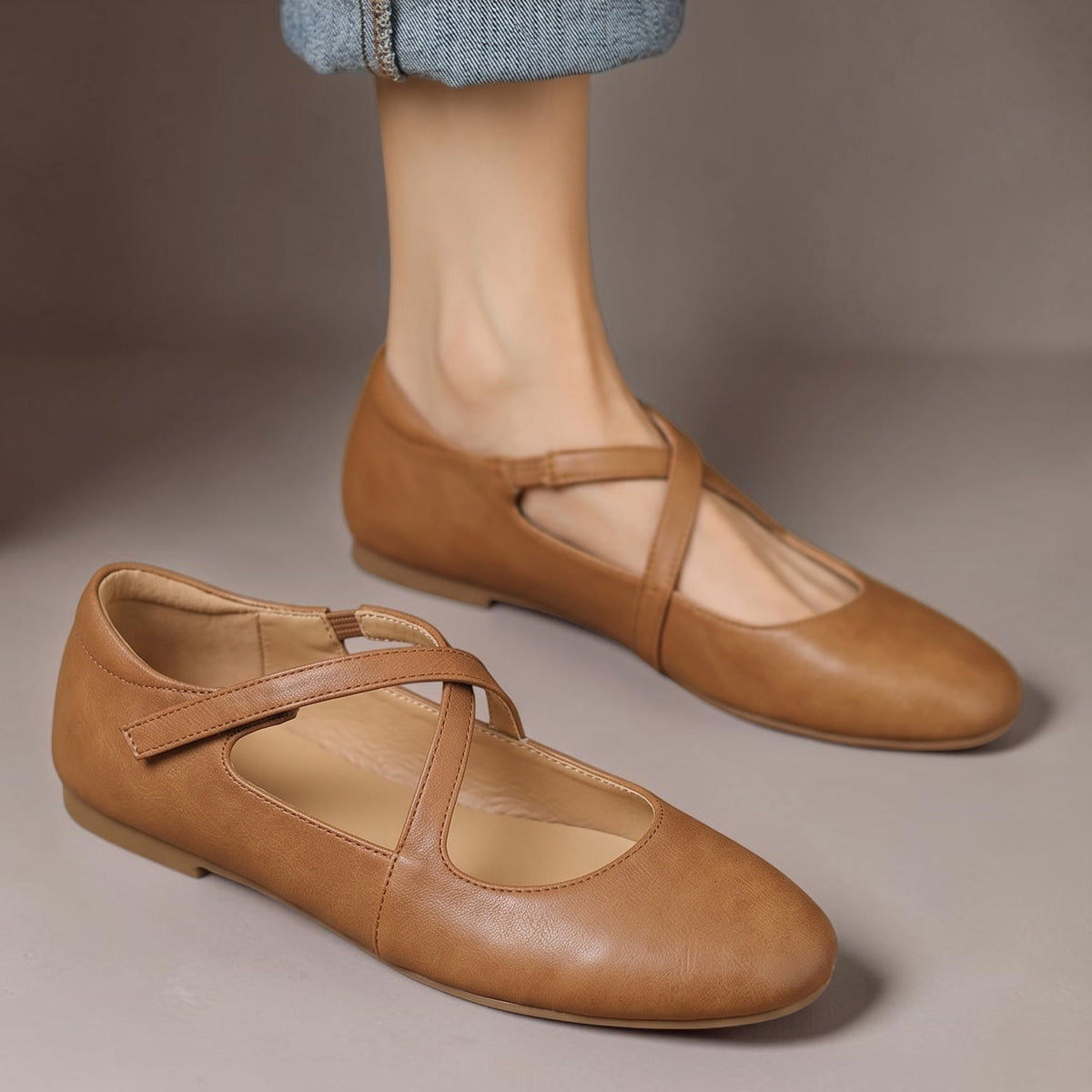 Laurel - Genuine Leather Flats