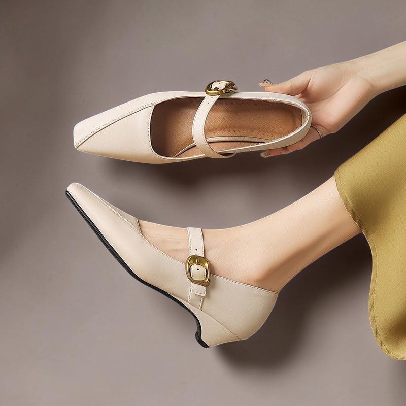 Nola - Paneled Mary Jane Heel