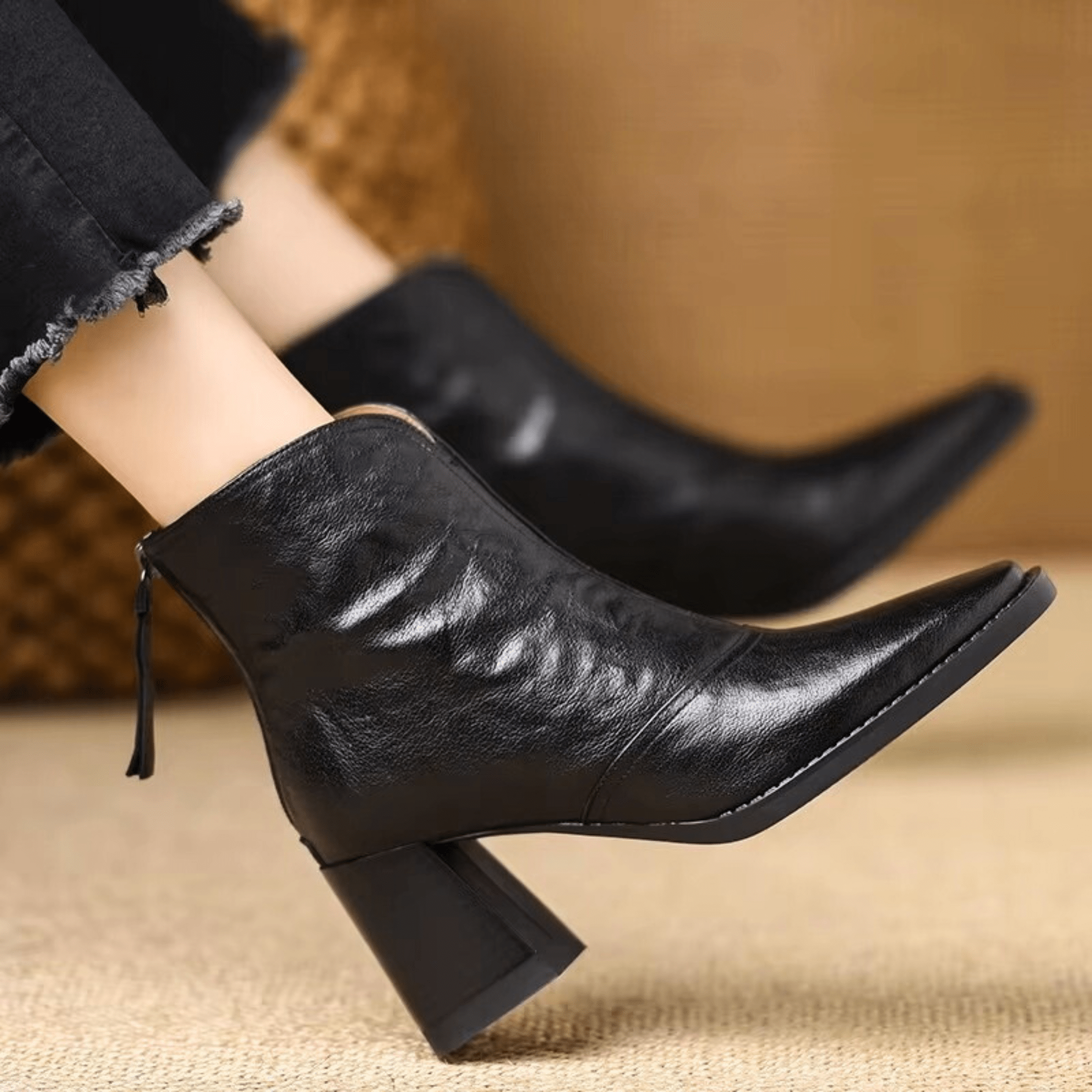 Kassandra - Luxury Mid Heel Boots