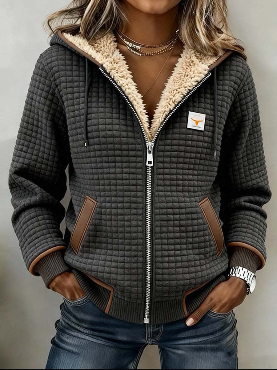 Myla - Sherpa-Lined Quilted Hooded Jacket