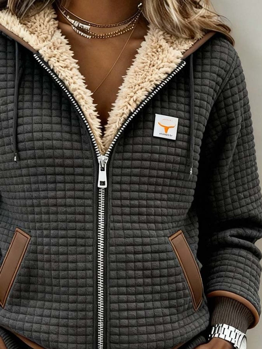 Myla - Sherpa-Lined Quilted Hooded Jacket